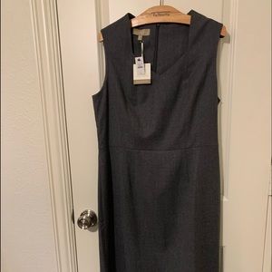 NWT grey sleeveless dress from Talbots size 12